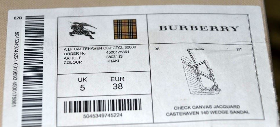 Burberry Damenschuhe: Sandalen / Sandales Burberry . 38 – Gebraucht aus Collonges von Auganien 8