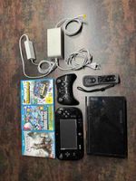 Nintendo Wii U Konsole schwarz mit Zubehör und Spielen