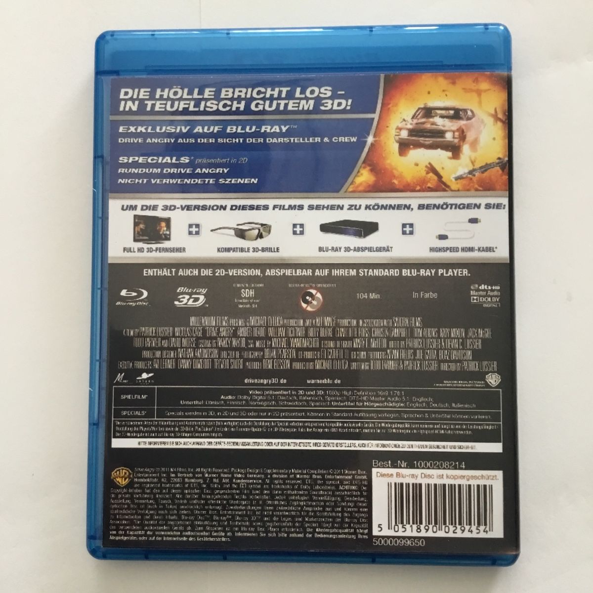 Alle DVDs: Drive Angry Blu Ray 3D Neu Wertig  – Neu (gemäss Beschreibung) aus Blauen von berlingo65 1