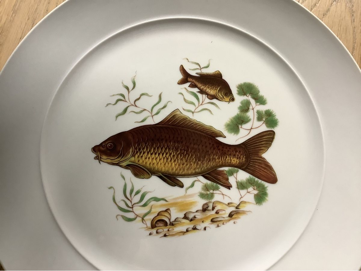 Piatti: 2 Teller mit Fisch Deko, Langenthal – Usato da bassersdorf venduto da isabelleb0102 1