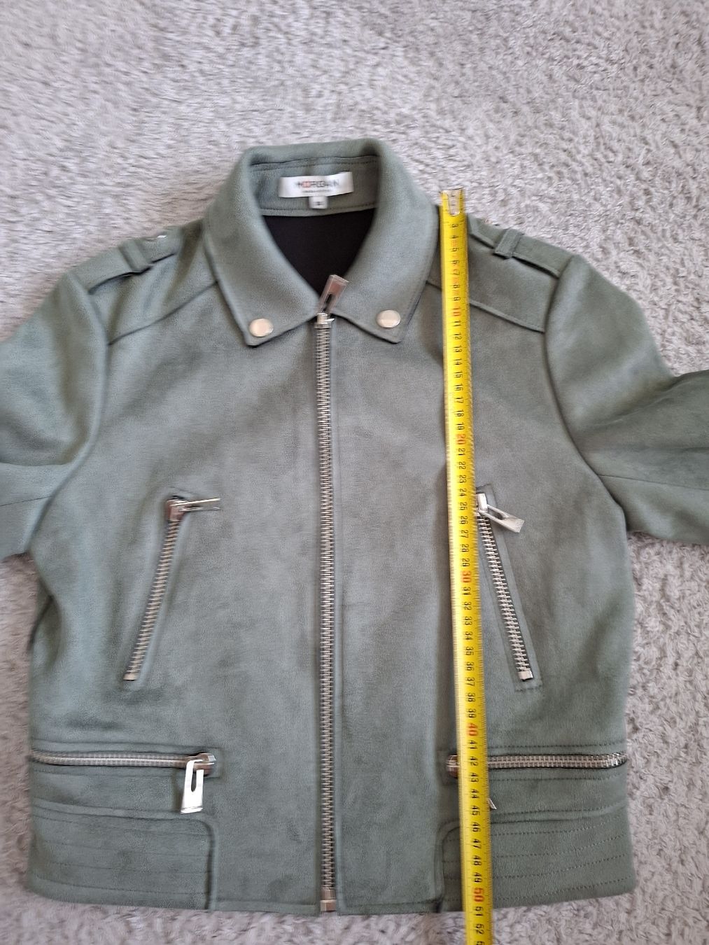 Morgan Jacken: Veste courte Morgan vert aspect daim taille 36  – Gebraucht aus Renens VD von ser_j2fn 2