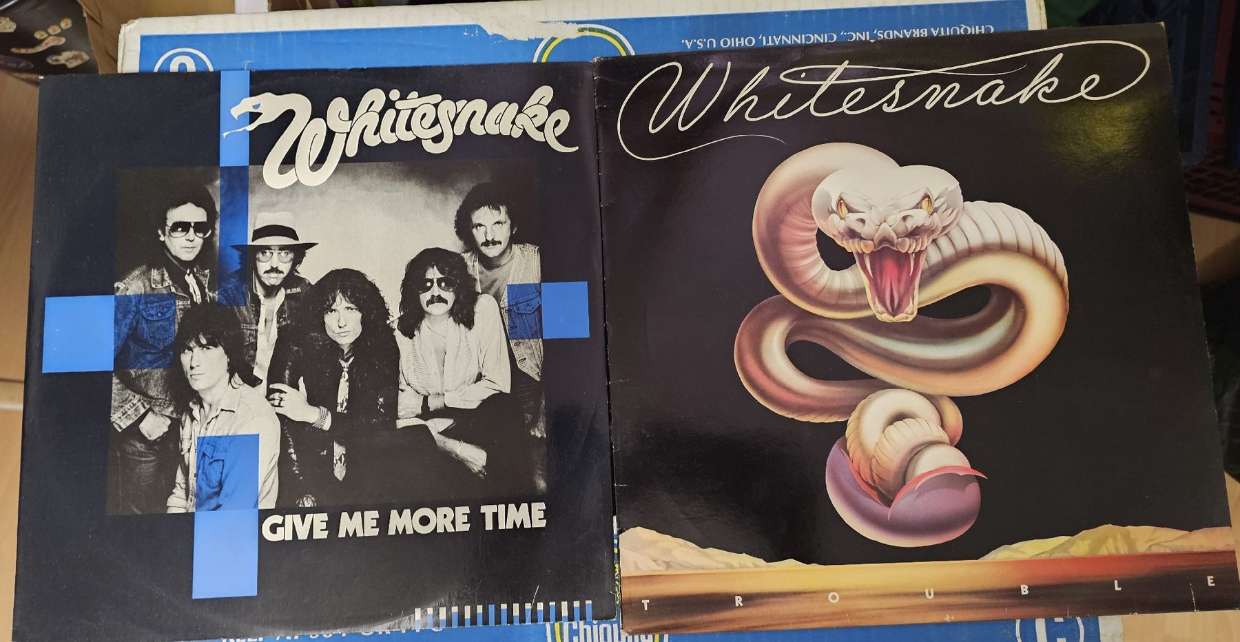 Dischi in vinile: Whitesnake Give Me More Time / Trouble LP Platten  – Usato da Fislisbach venduto da Jessyalisha