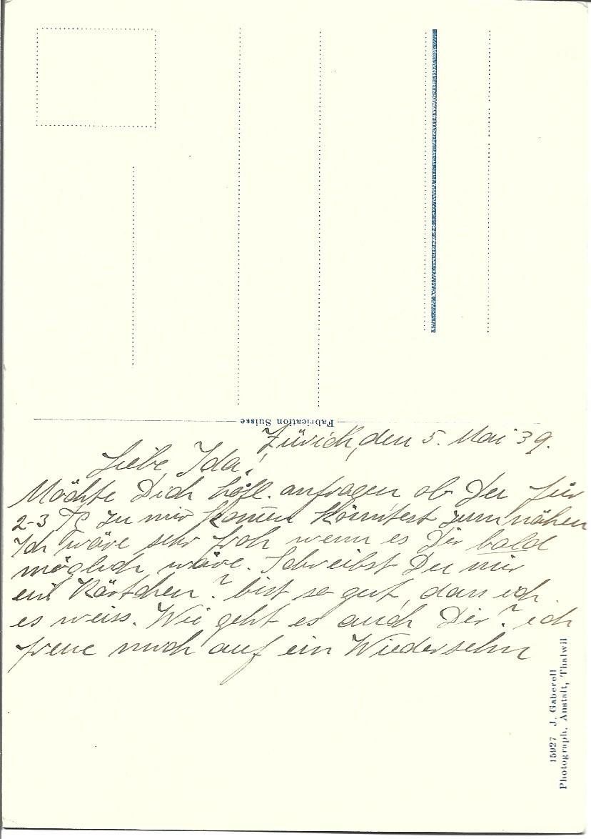 Cartoline postali: AK Zürich  Quartier – Usato da Appenzell venduto da mai25 1