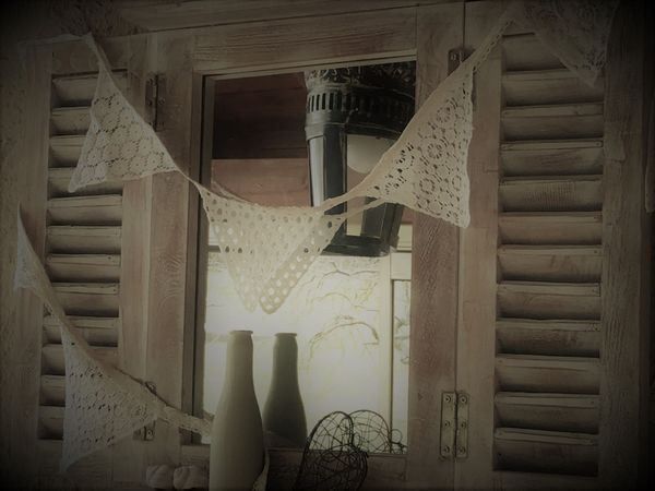 Tutte le decorazioni: Wimpelkette Shabby Chic Vintage Retro – Nuovo e nell'imballaggio originale da Effretikon venduto da wenuss 1