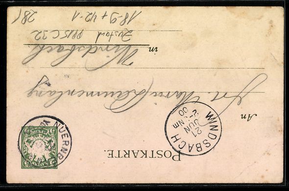 Cancelleria postale: Litho Lauf / Pegnitz, 15. Mittelfränkis – Usato da Berlin venduto da bartko-reher 1