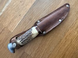 Jagdmesser "Schneidteufel Solingen" mit Hirschhorn!