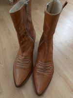 Cowboystiefel aus Leder, hellbraun, Grösse 37, Top Herbst!