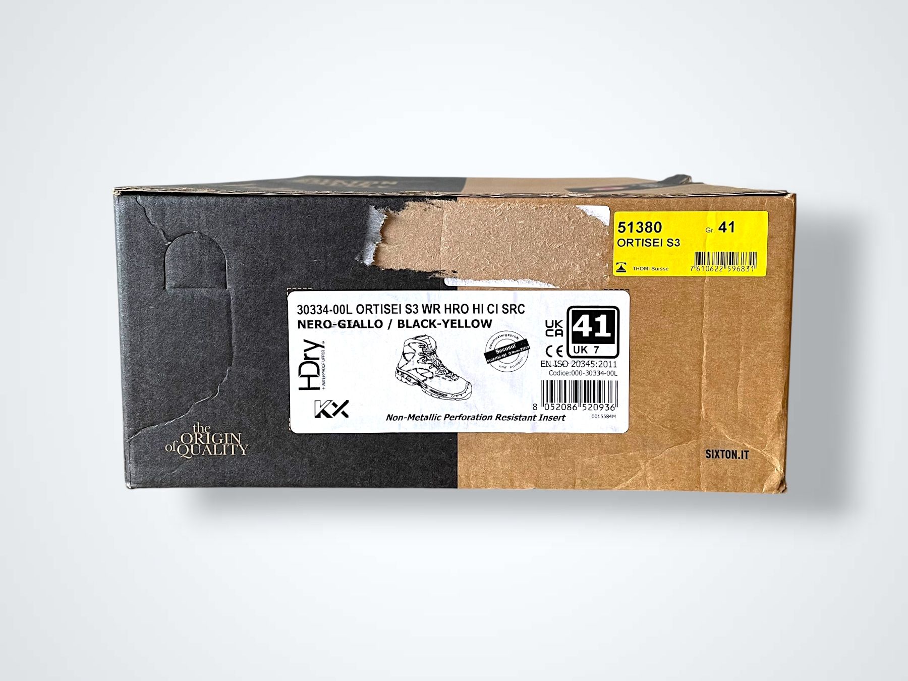 Scarpe da uomo: Sixton Ortisei S3 Sicherheitsschuhe Gr. 41 – Nuovo (secondo la descrizione) da Biberstein venduto da rwu_nw9r 2