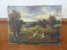 Gemälde Öl auf Leinwand, signiert