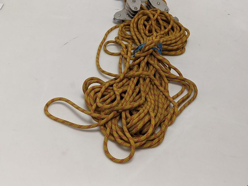 Produktbild von Flaschenzug Mit Seilbremse – 8:1 Hubkraft, 20 M Polyethylen-Seil, Sicherheitshaken, 270° Drehbar, Für Werkstatt, Lager, Jagd & Forst