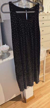 TAIFUN Schwarz gepunktetes Sommerkleid mit Schleife Gr.40-44