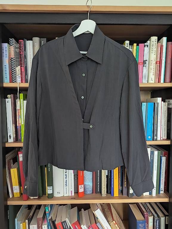 Camicette: Designer Bluse Plissiert grau S – Usato da Zürich venduto da lin_6dtc 1