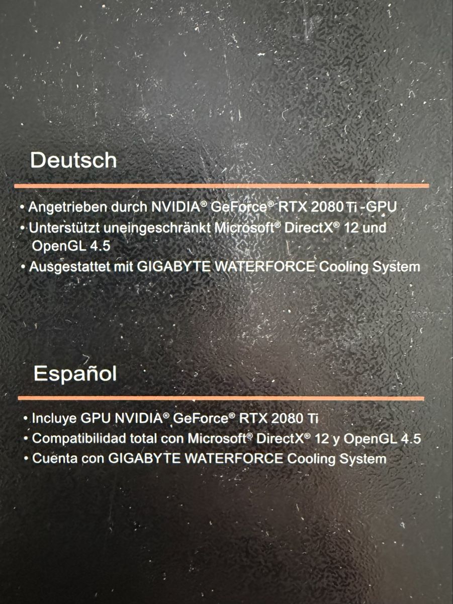 Gigabyte Schede grafiche: AORUS GeForce RTX 2080 Ti XTREME WATERFORCE – Usato da Zürich venduto da Schnullimaus 5