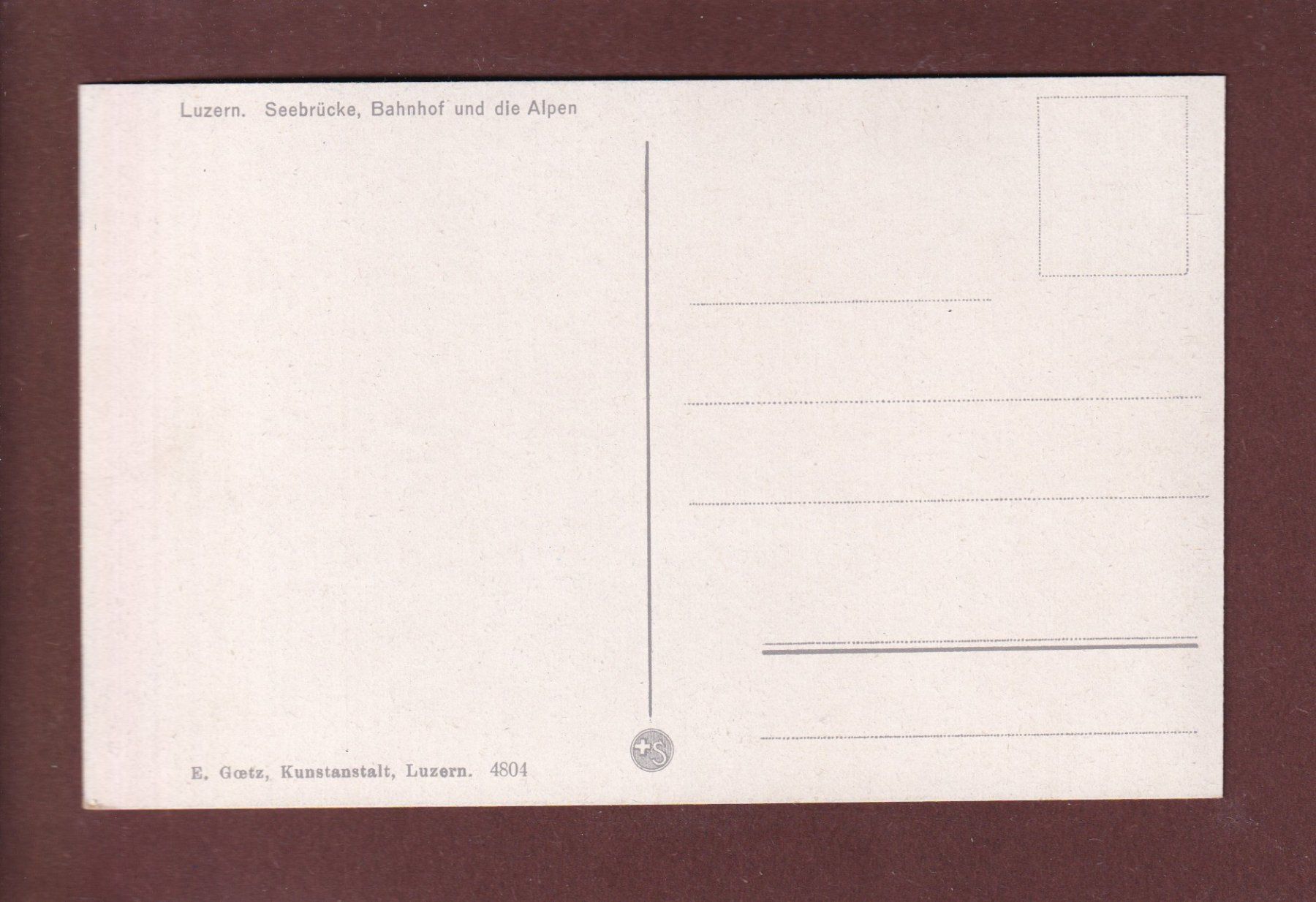 Cartoline postali: LUZERN - Seebrücke - Bahnhof – Usato da Pully venduto da nicecards 1