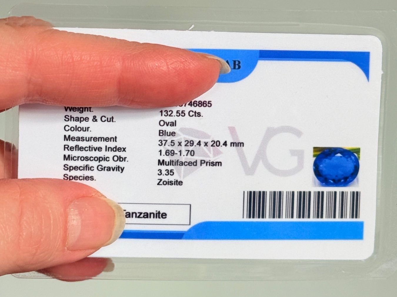 Pietre preziose: 132.55 Ct Oval Cut Loose Gemstone – Nuovo e nell'imballaggio originale da Genève venduto da AWWA 9
