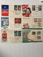 Neuseeland 1950/56, 6 vers. FDC's