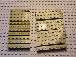 Lego 22x Stein (1x8+1x6) olive grün