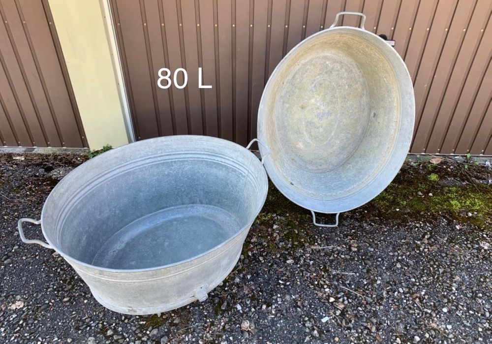 Zuber Zinkwanne gross 80 L Kaufen auf Ricardo