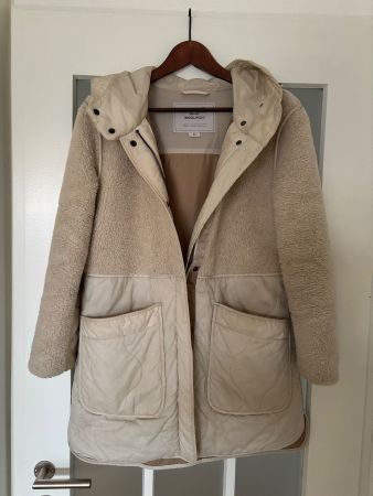 Woolrich leichter Daunenmantel Grösse XS creme weiss