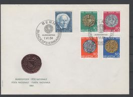 Pro Patria 1964 sauberer Satz -FDC SBK Nr. B118-B122