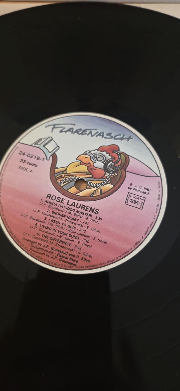 Dischi in vinile: Rose Laurens 1983 G,Vg – Usato da Yvonand venduto da RF-VINYL 2
