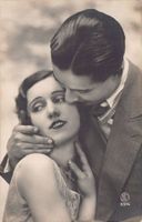Romantik: Paar, Zärtlichkeit, italienische Karte, dat. 1936
