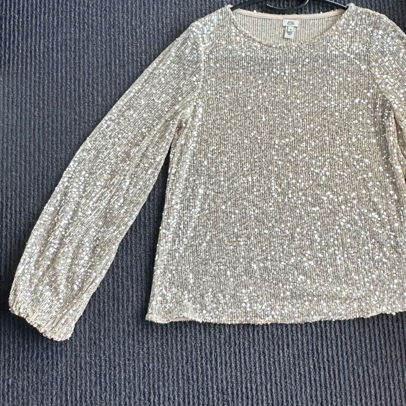Top: Paillettentop champagnerfarben XS – Usato da Lachen SZ venduto da zabalina 4