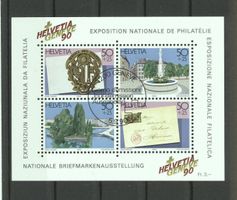 Genève 1990 Block 6x gestempelt