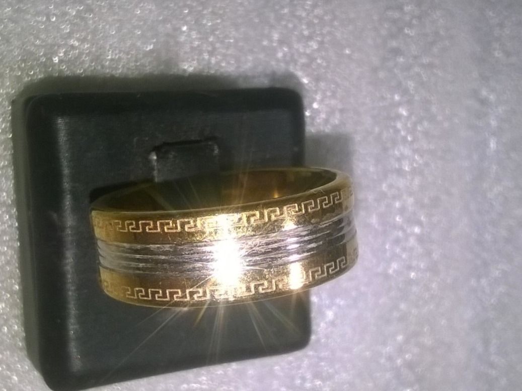 Anelli: ring edelsthal,,versilbert und vergoldet,,,glanzig – Nuovo (secondo la descrizione) da Basel venduto da bijoutrie_4