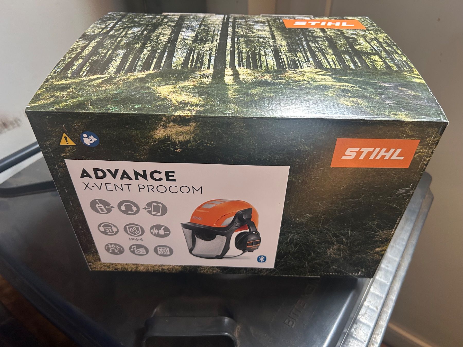 Stihl Seghe: Forsthelm STIHL ADVANCE X-Vent ProCOM – Nuovo e nell'imballaggio originale da Altdorf SH venduto da Rosebowl 2
