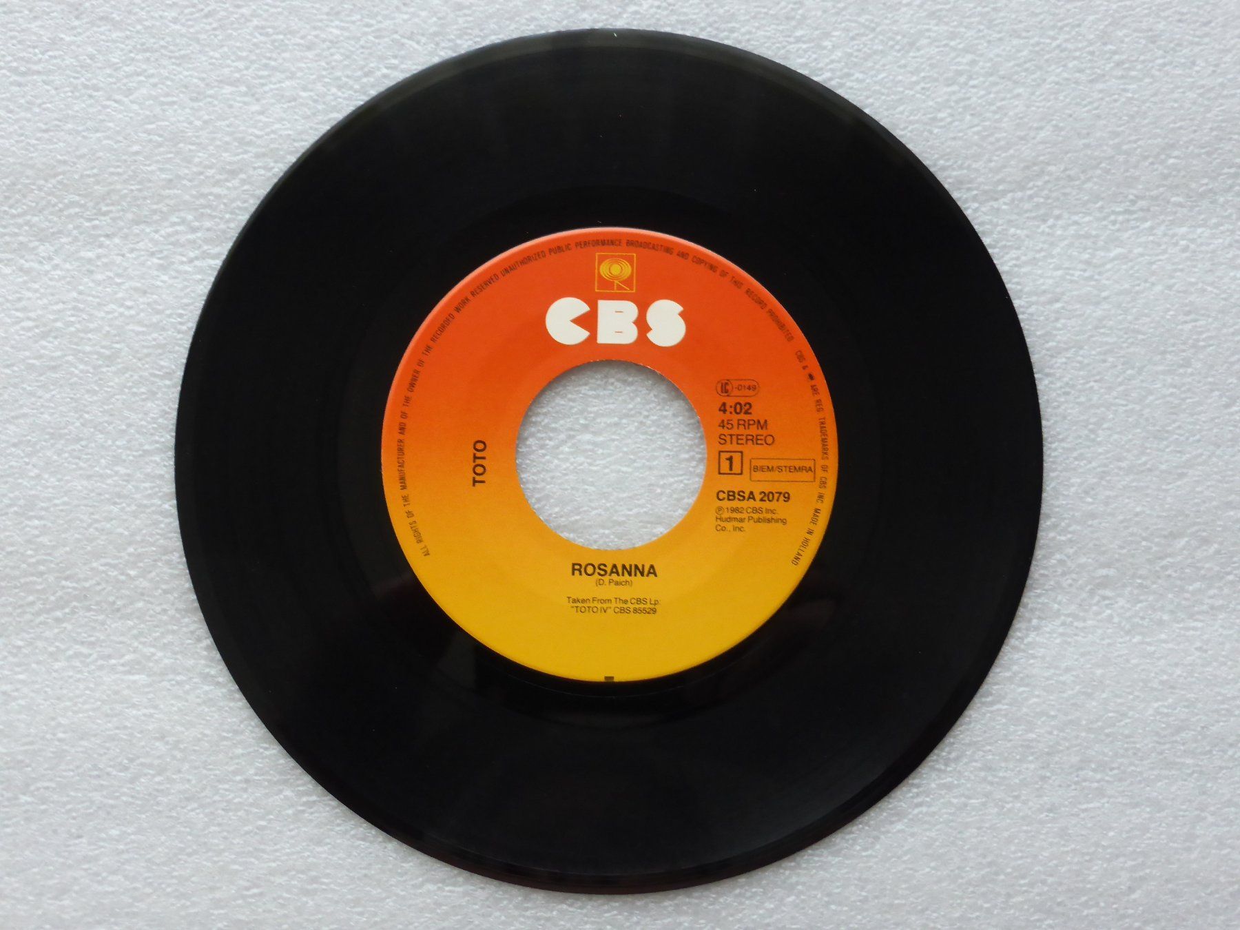 Dischi in vinile: Vinyl Single   TOTO – Usato da Küssnacht am Rigi venduto da Mondkinder 1