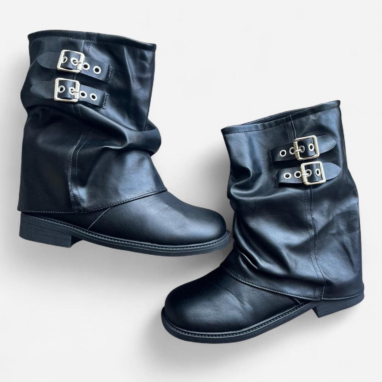 Scarpe da donna: Stiefel Lederoptik Schwarz Damen Grösse 38 – Nuovo (secondo la descrizione) da Sion venduto da mol_9tmp 1