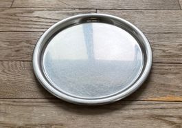 Vintage Bistrotablett, Chromstahl, Gastroqualität