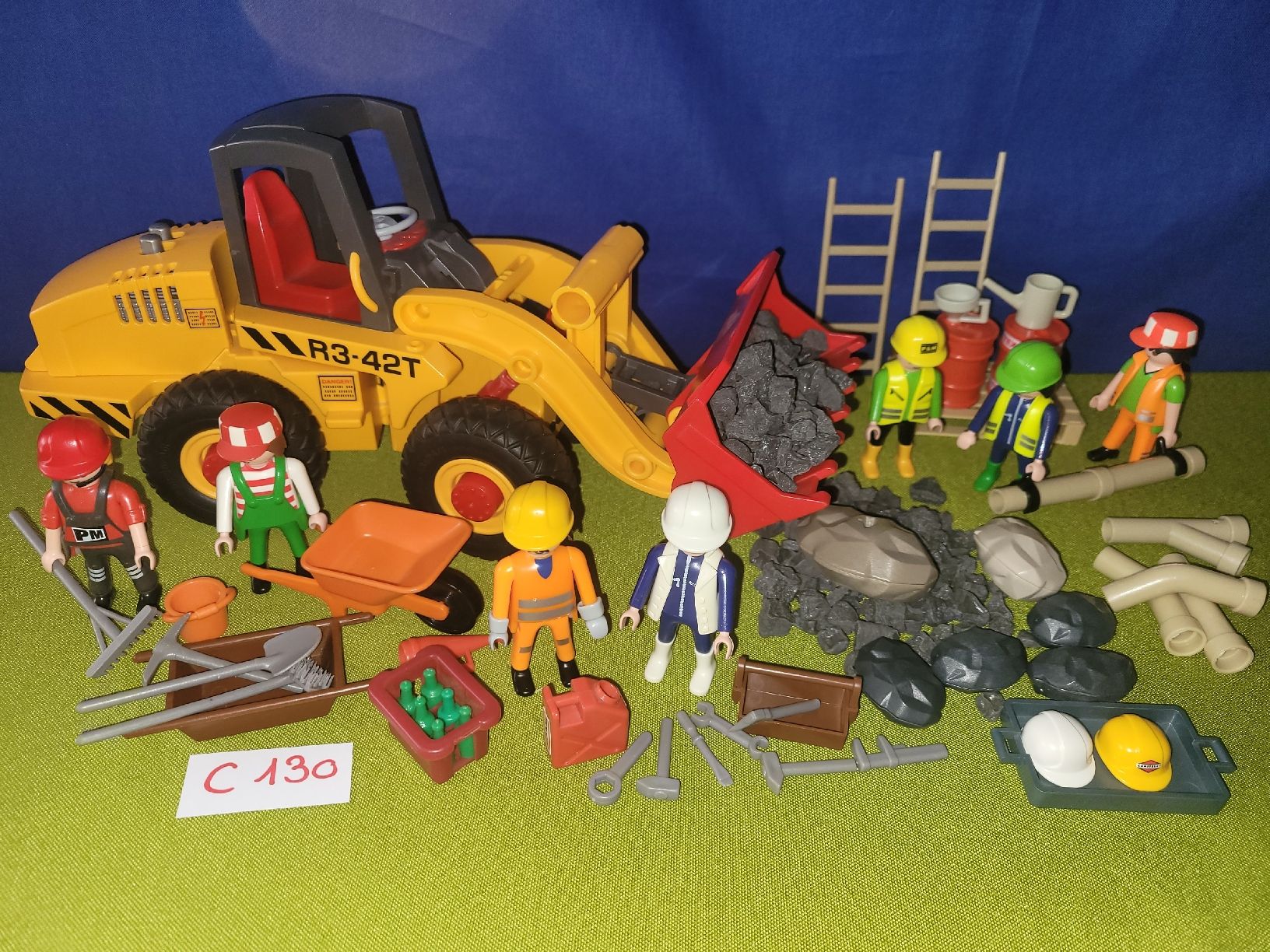 Playmobil Giocattoli: Playmobil Radlader,Trax,Baustelle C130 – Usato da Aarberg venduto da Fink010