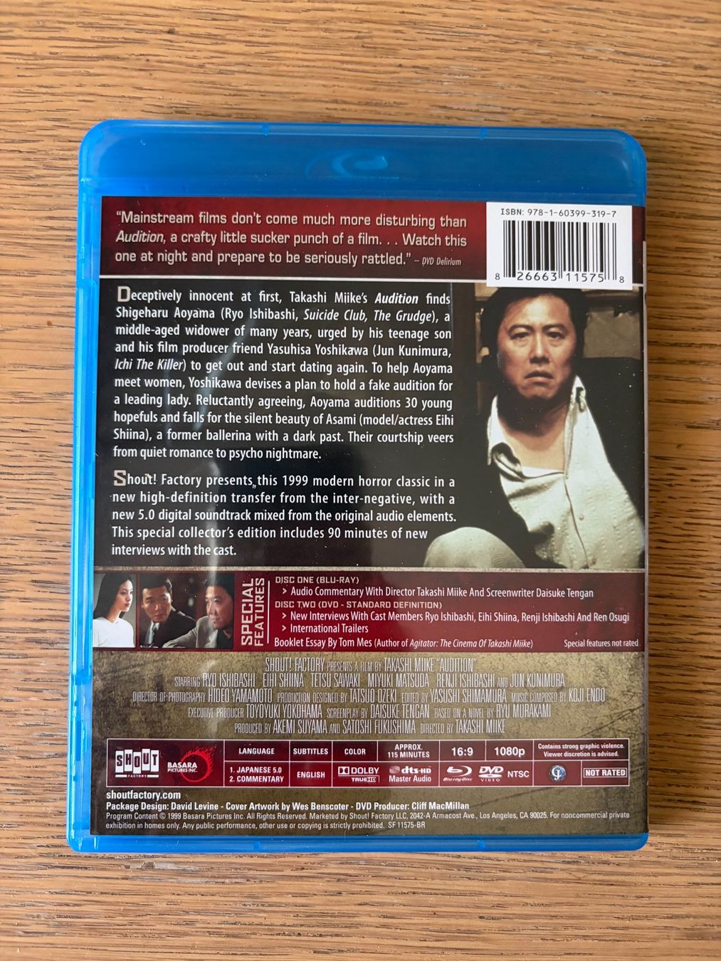 Tutti i DVDs: BLU RAY AUDITION 2 COLLECTOR'S EDITION ZONE A – Usato da Geneve venduto da tigre69 1