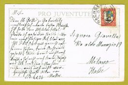 Pro Juventute Karte 1925 Nr. 126 mit PJ-Marke 20 C. 1925