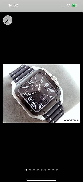 Montres: Cartier Santos ADLC – D'occasion à Trimmis par VP8
