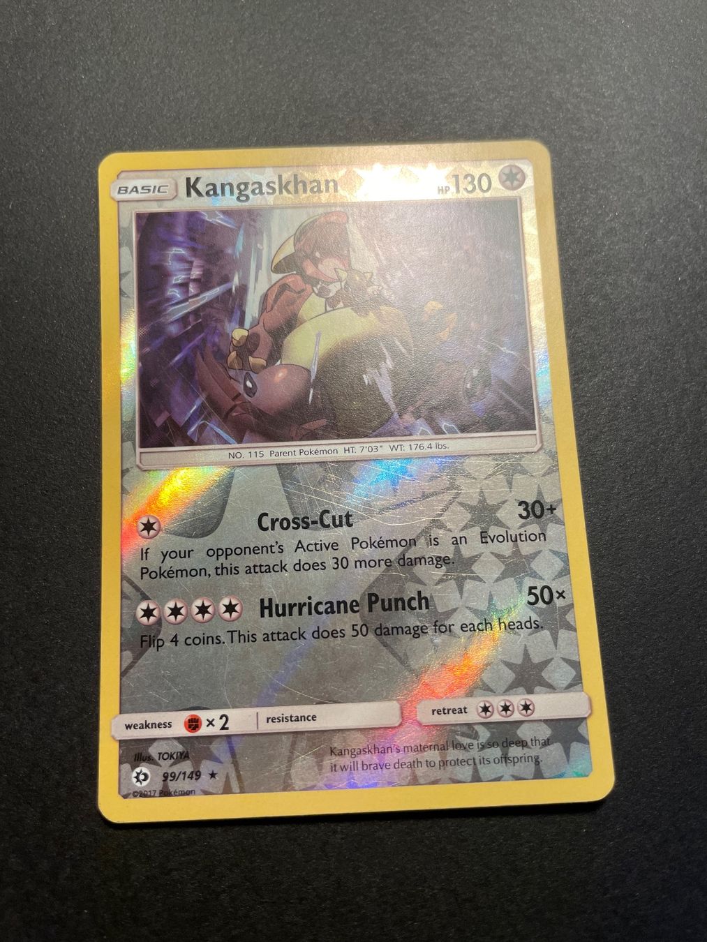 Pokémon Carte collezionabili: Kangaskhan 99/149 Reverse Holo Rare Sun & Moon Base – Usato da Zürich venduto da pokemon_cards
