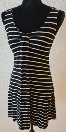 Sommerkleid gestreift Gr. M schwarz/weiss