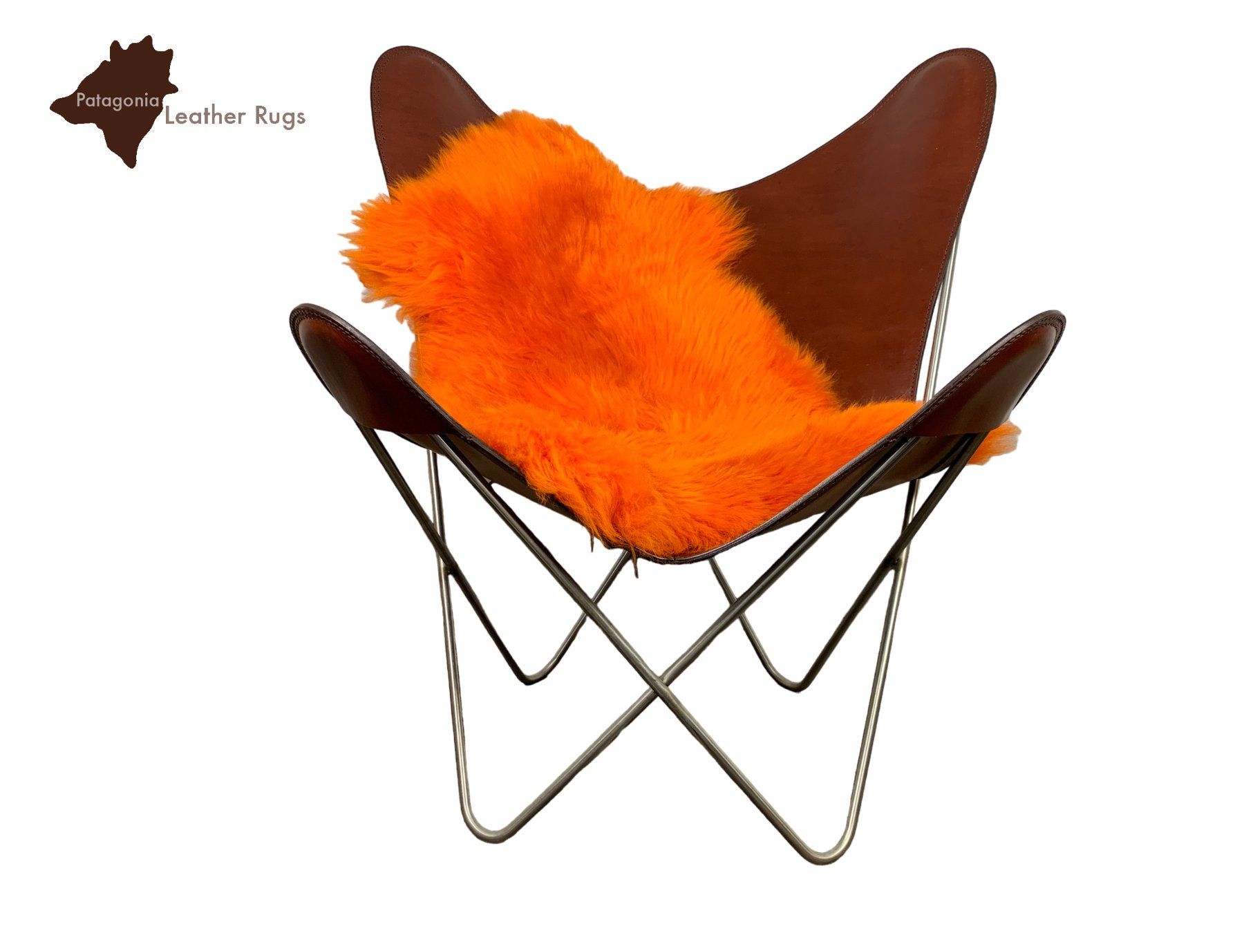 Tappeti: Lammfell Teppich Orange – Nuovo e nell'imballaggio originale da Arbedo venduto da patagonialeatherrugs