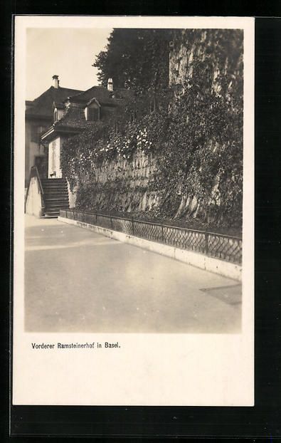 Ansichtskarten: AK Basel, Vorderer Ramsteinerhof – Gebraucht aus Berlin von bartko-reher