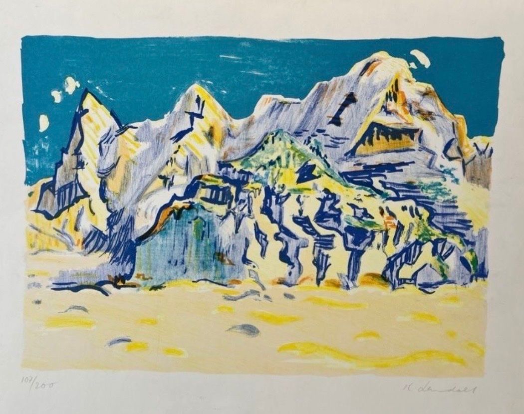 Grafiken & Lithographien: Karl Landolt, handsigniert und nummeriert – Gebraucht aus Rain von Pic-Ass