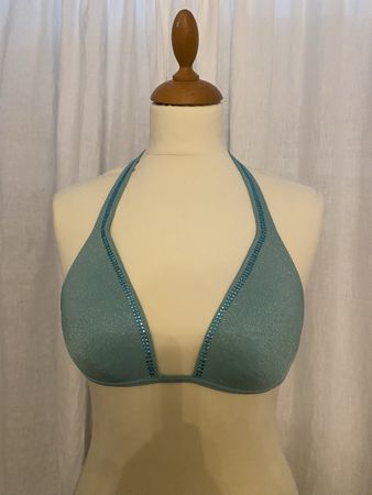 Calvin Klein Bikini Top, Hellblau, Grösse wie M Sommer Hit!