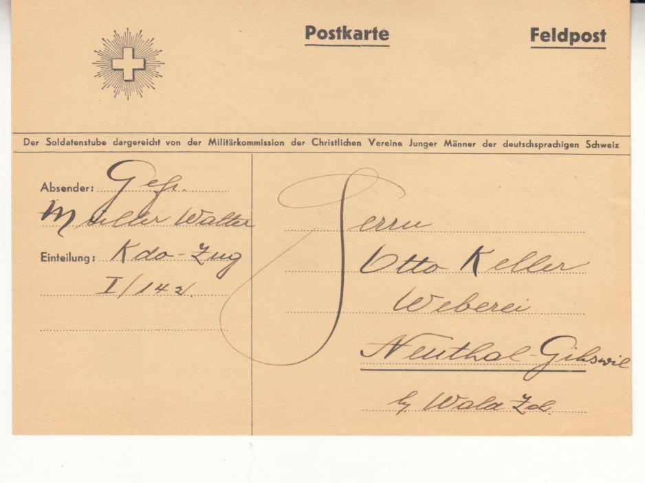 Alle Briefmarken: Feldpostkarte 1941 – Gebraucht aus Bürglen TG von StampGraf