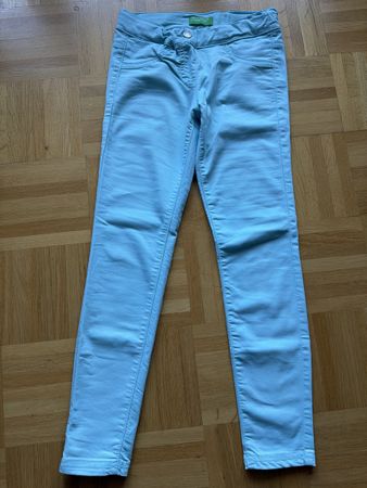 Benetton Mädchen Hose türkis, Grösse 134, Top Zustand