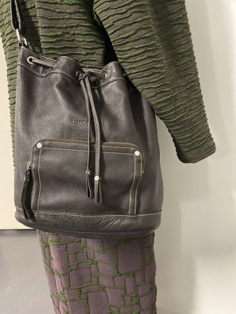 Longchamp Lederbeutel braun