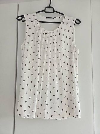 Bluse weiss mit Blumenmuster, marke zero