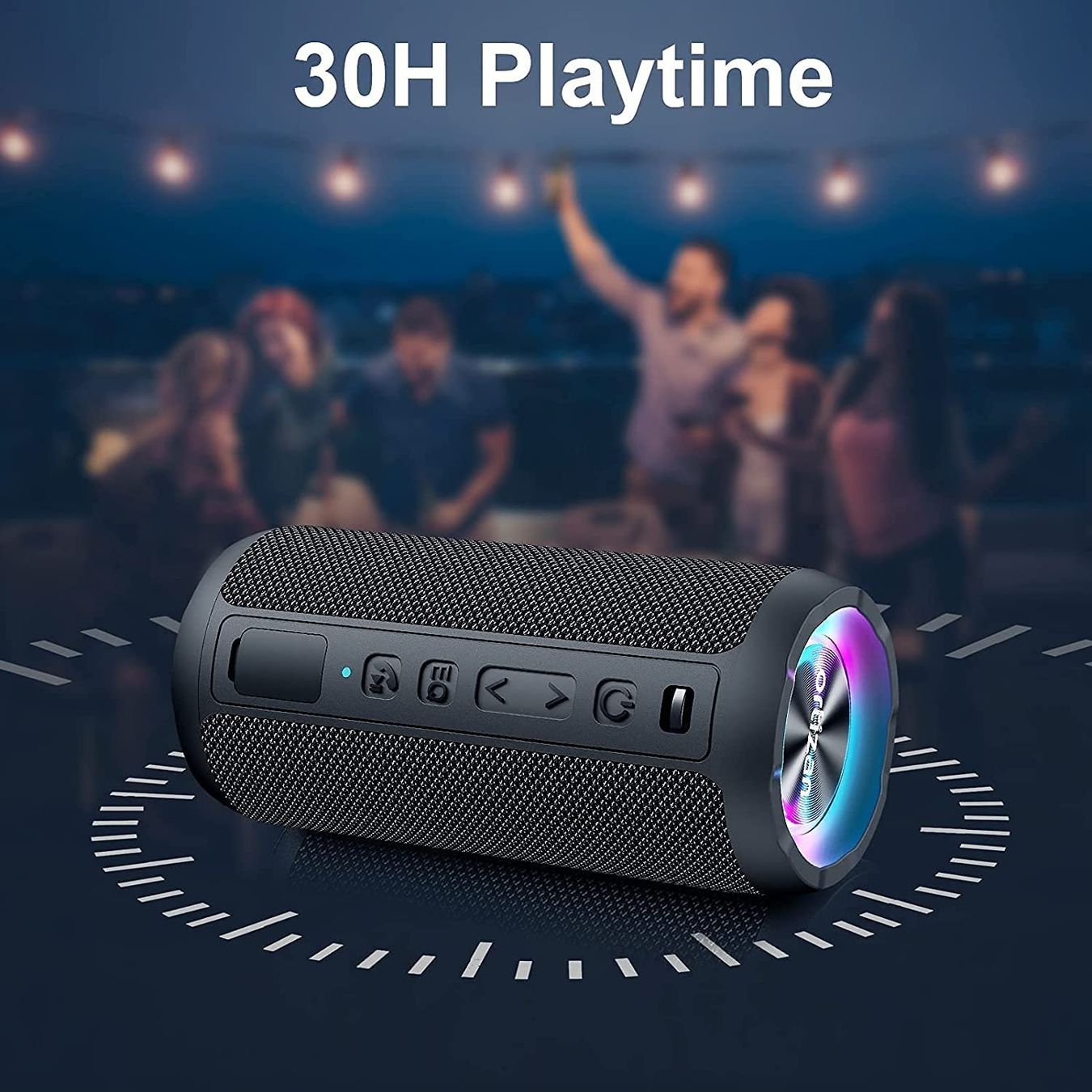 Casse acustiche: Bluetooth Lautsprecher mit Licht LED Effekte 30h Akku Stereo – Nuovo e nell'imballaggio originale da Hundwil venduto da pak_b5sl 4