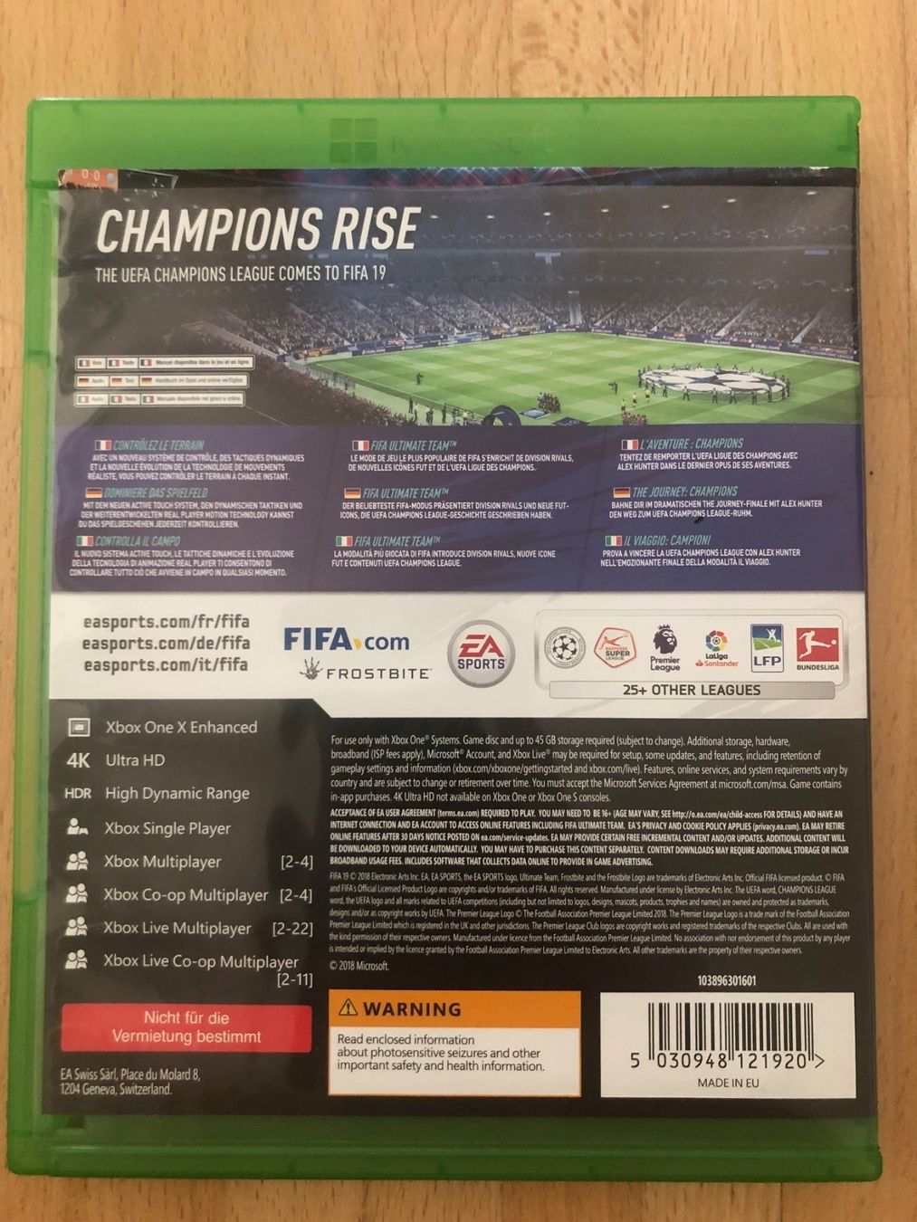 Giochi: Fifa 19 - Xbox One – Usato da Nussbaumen AG venduto da Pika-Shop 1