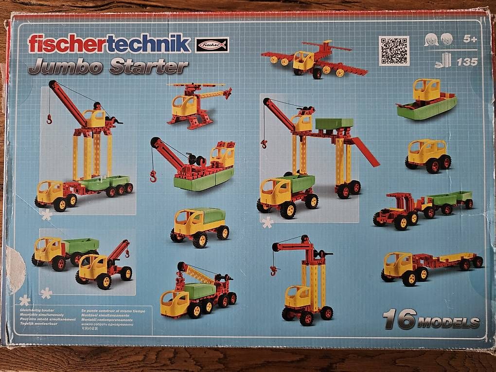Fischer Kit di costruzioni: Fischertechnik Junior Jumbo Starter - 16 Modelle, 5+ – Usato da Neukirch (Egnach) venduto da Bonita6 3